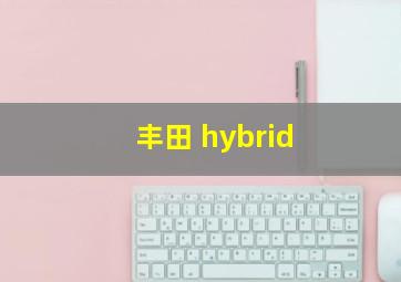 丰田 hybrid